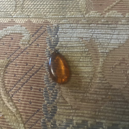 Vintage baltic amber teardrop - baltic,