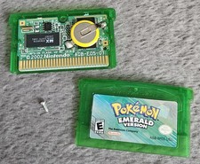 Pokemon Emerald Version Nintendo Gameboy Advance NTSC USA Genuine New Battery