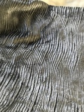 Grey Velvet 3D Wave Curtains W 280cm X 210cm