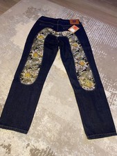 Evisu Mens Denim Jeans -Gold &