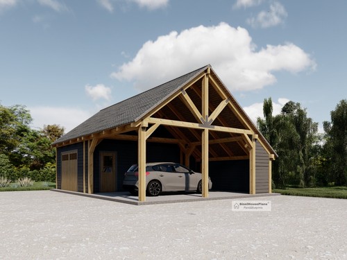 Timber framed garage plans - timber,