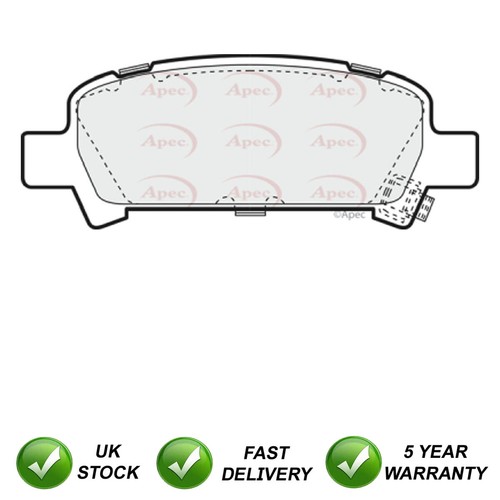 Brake pads set rear - pads, fits