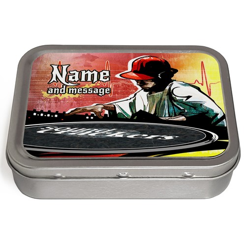 Personalised tobacco tin music - personalised,