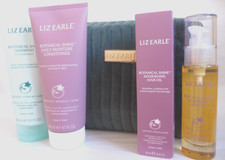 LIZ EARLE Botanical Shine Shampoo Conditioner + Nourishing Hair Oil Gift Set Bag