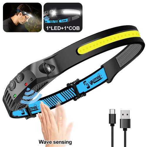 Head torch waterproof cob - waterproof,