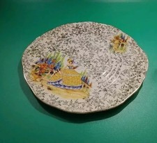 Empire England Shelton Ivory Crinoline Lady Cake Plate Vintage 24cm GC 