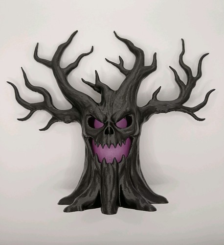 Gothic spooky tree halloween - -,