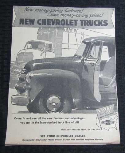 Vintage new chevrolet trucks - vintage,
