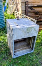 Large Vintage Galvanised Steel