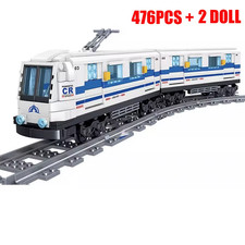 476Pcs Technical Railway Transportation Track Train Building Blocks CITY MOC Sub