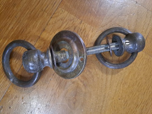 Antique brass loop door - antique,