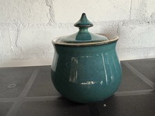 Denby Greenwich Lidded Sugar Bowl basin excellent condition  no chips or cracks 