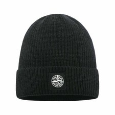 Stone Island Warm Cuffed Cap Knit Stretch Beanie Winter Hat Mens Womens Gift