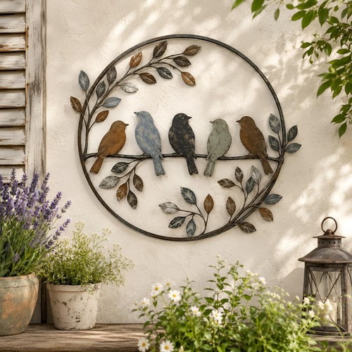 Bird metal wall - bird,