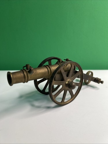 Vintage brass cannon replica - vintage,