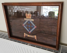 HMS SPEEDWELL WW2 MINESWEEPER DUNKIRK GLAZED WOODEN TRAY PAINTED ON BOARD SHIP