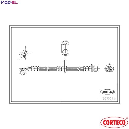 Brake hose 19035069 - brake,