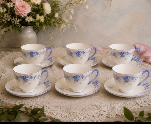 Shelley set blue daisy - if,