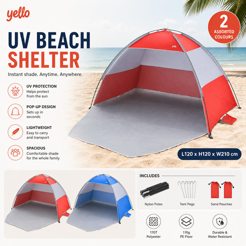 Beach shelter pop tent - uv,