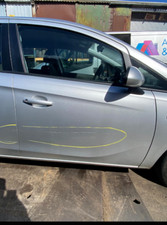 VAUXHALL CORSA E, DOOR WITH GLASS & HANDLE, OSF, GAN 176 SILVER, 2016, KEY 101