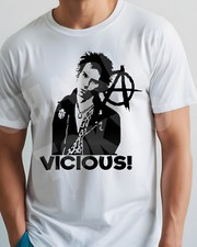 Sid Vicious Homage Men's Punk T-Shirt Homage 1977 Clash Damned The Sex Pistols