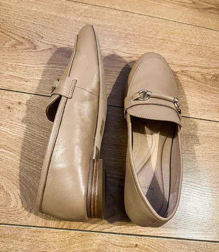 Dune beige leather loafer - dune,
