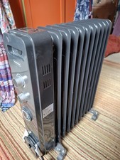 Vonhaus 2.5KW Oil filled black electric radiator