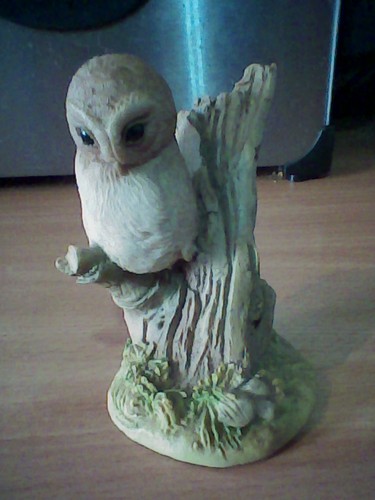 Teviotdale owl figurine hand - owl,