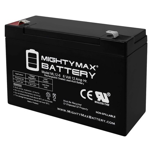 Mighty max 12ah battery - 6v,