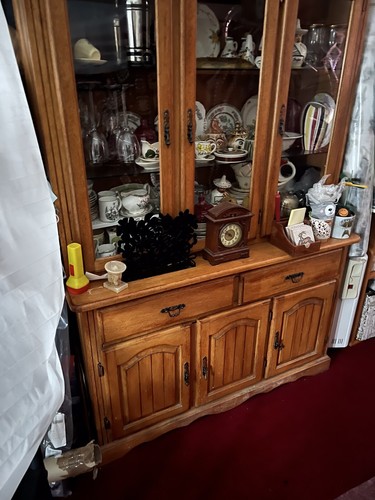 Wood kitchen dresser display - wood,