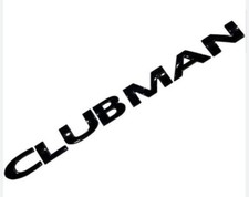 Black mini clubman badge