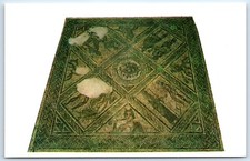Postcard Roman Villa Mosaic Floor Brading Isle of Wight