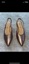 clarks women's uk size 4 heels rose gold d fitting new without box 