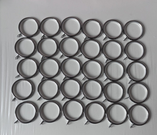 Duneim chrome curtain rings - 30,