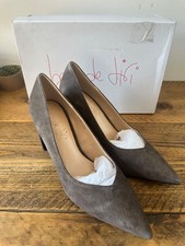 Brown Suede Court Shoes UK 7