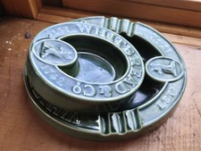 Vintage/Retro Whitbread & Co. Ashtray - ESTd 1742 - Green Oval