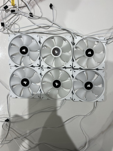 Corsair white 120mm - rgb, case