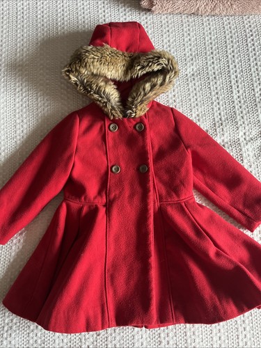 Girls red felt smart - girls',