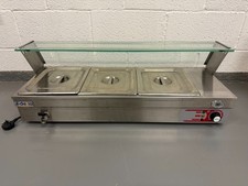 Bain Marie Counterop 3xGN1/2 with lids and trays included