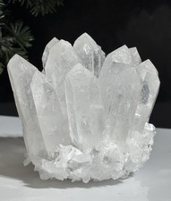 Large 330g/78mm Phantom Clear Quartz Crystal Cluster Stone All Extrusions Intact