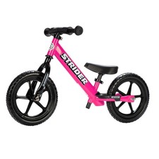 Strider 12” Sport Bike, Pink - No Pedal Balance Bicycle for Kids 1 to 4 Years -
