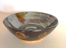 Ceramic brown and swirly