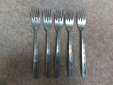 5 X Fish Forks 18.1cm Viners