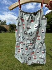 Girls Scandi Maxomorra Nautical Shorts Jumpsuit Playsuit All In One smafolk. 7-8