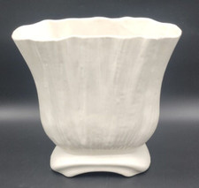 Vintage Cream Ceramic Vase 10
