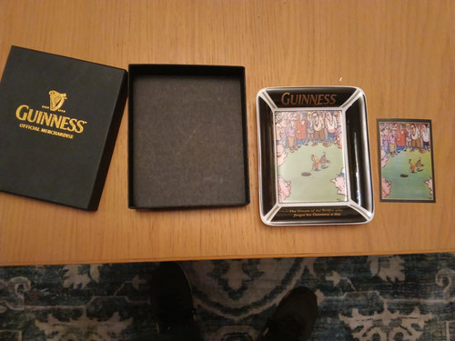 Rare guinness bateman pin tray - rare,