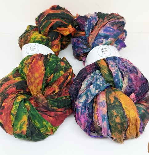 Sari silk ribbon yarn - sari,