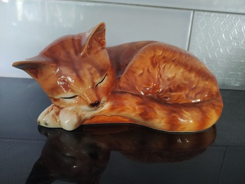 Goebel vintage ginger cat - vintage,