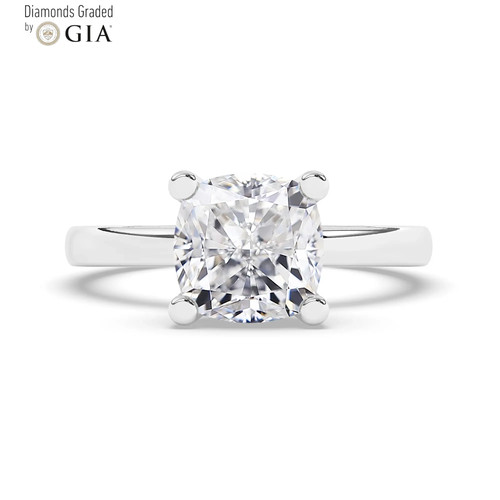 Cushion diamond engagement - diamond,