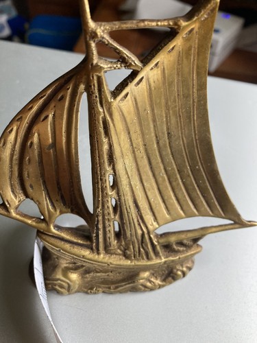 Nautical solid brass sail - brass,